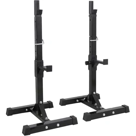 Max Load 550 LBS Pair of Adjustable Squat Rack